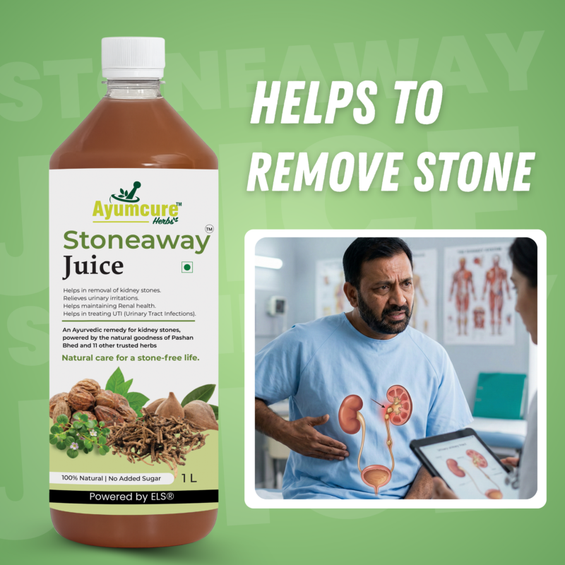 Stoneaway Juice | Pashan Bhed + Gokshura | Kidney Stone & UTI Support | Unisex