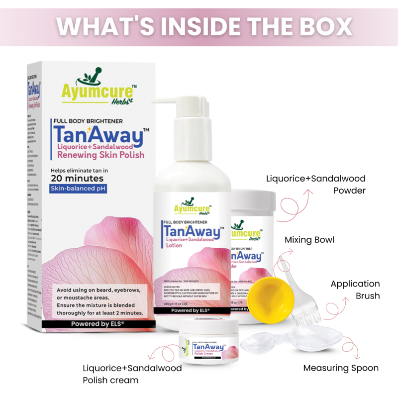 TanAway Full Body Brightening Skin Polish | Liquorice & Turmeric | Men & Women